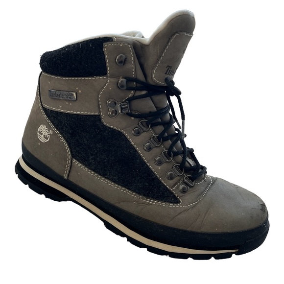 Timberland Boots Hiking Euro Hiker Winter Hiking Boots Tan Grey Black Size 11 main image 6